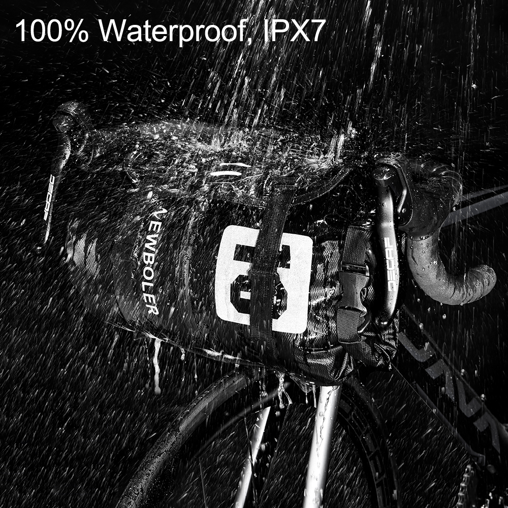 Waterproof Bike Bag Bikepacking Handlebar Bag Front Tube Cycling Bag 15L/20L MTB Frame Trunk Road Bicycle Accessories