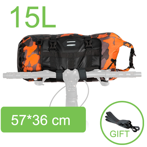 Bike Bicycle Bag 2 IN 1 Waterproof Large Capacity 3L/7L/10L/15L/20L MTB Road Handlebar Front Bag Pouch Pannier Bike Accessories